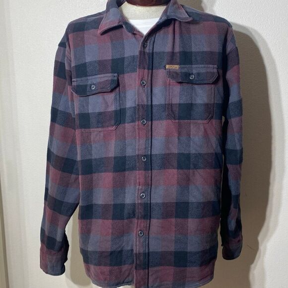 Orvis Men's Zinfadel Check Big Bear Heavy Weight Flannel Button Down Shirt XXL - Picture 1 of 9